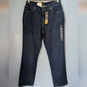 🌙🆕 Lee Women's Deadstock Dark Blue Straight Leg Jeans